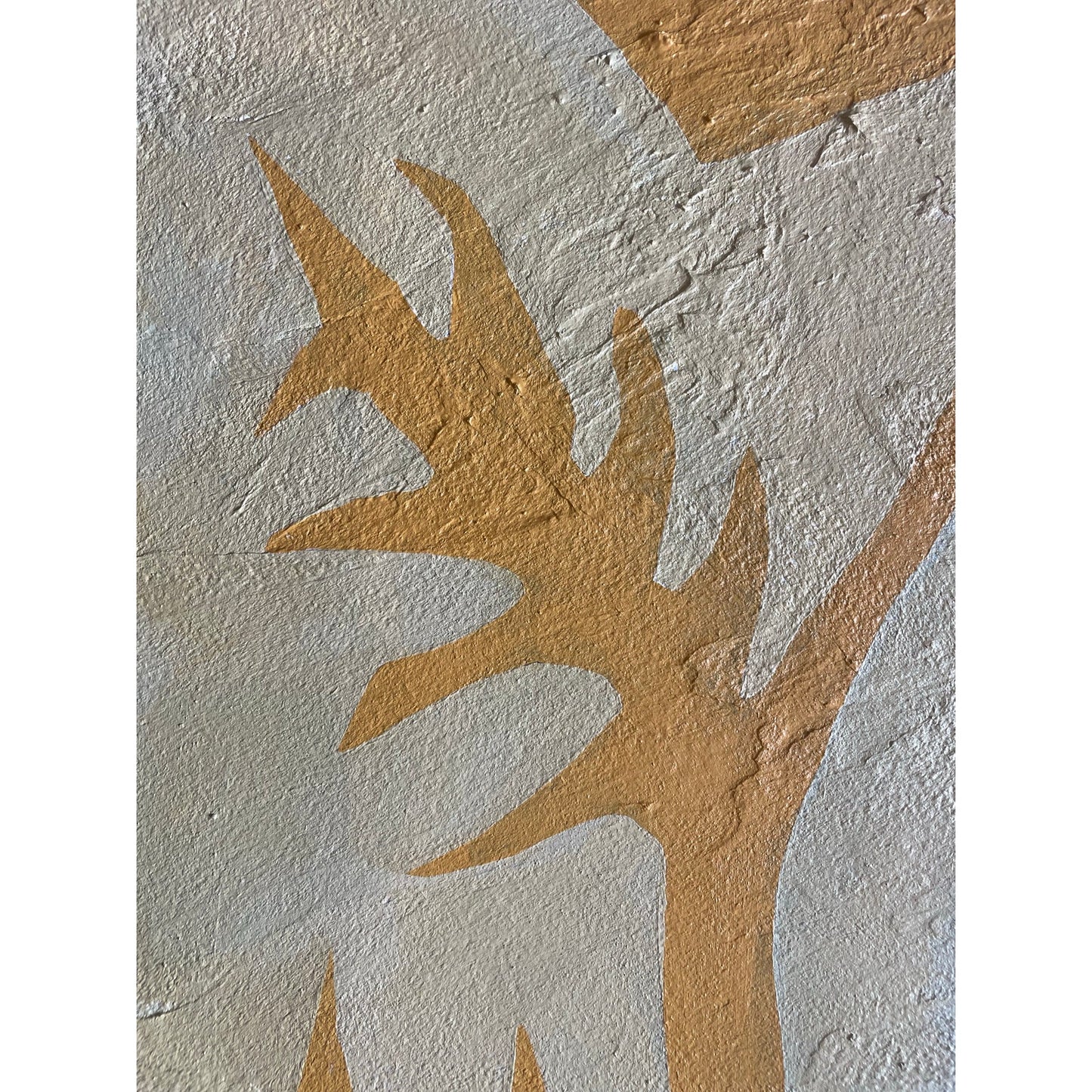 2026 "Le Erbaccia" Contemporary Unframed Botanical Painting on Canvas by Artist r.k. Red