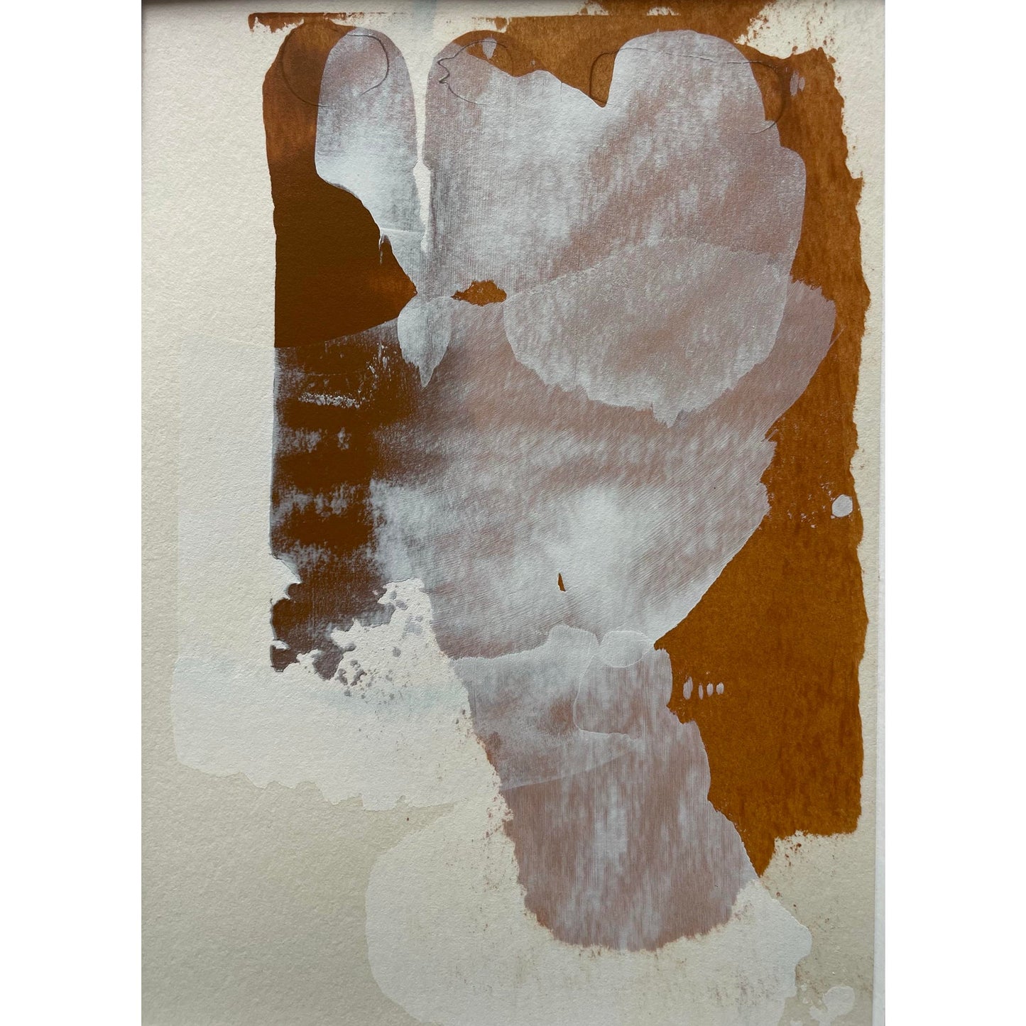 2025 Contemporary Set of Three Abstract Paintings on Paper