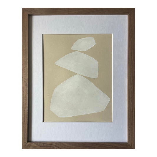 2026 "Nevicata" Abstract Minimalist Painting on Paper