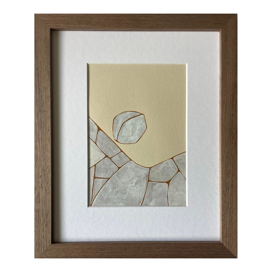 2026 "Terra Di Siena" Contemporary Abstract Painting on Cotton Paper