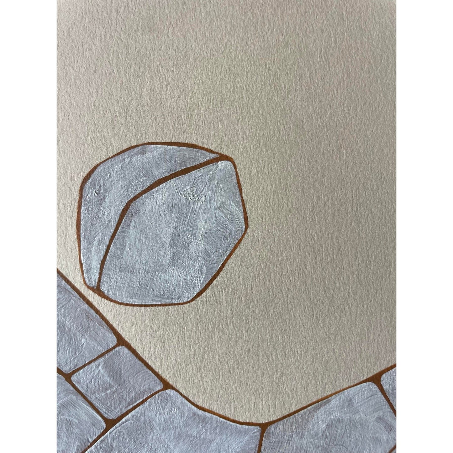 2026 "Terra Di Siena" Contemporary Abstract Painting on Cotton Paper