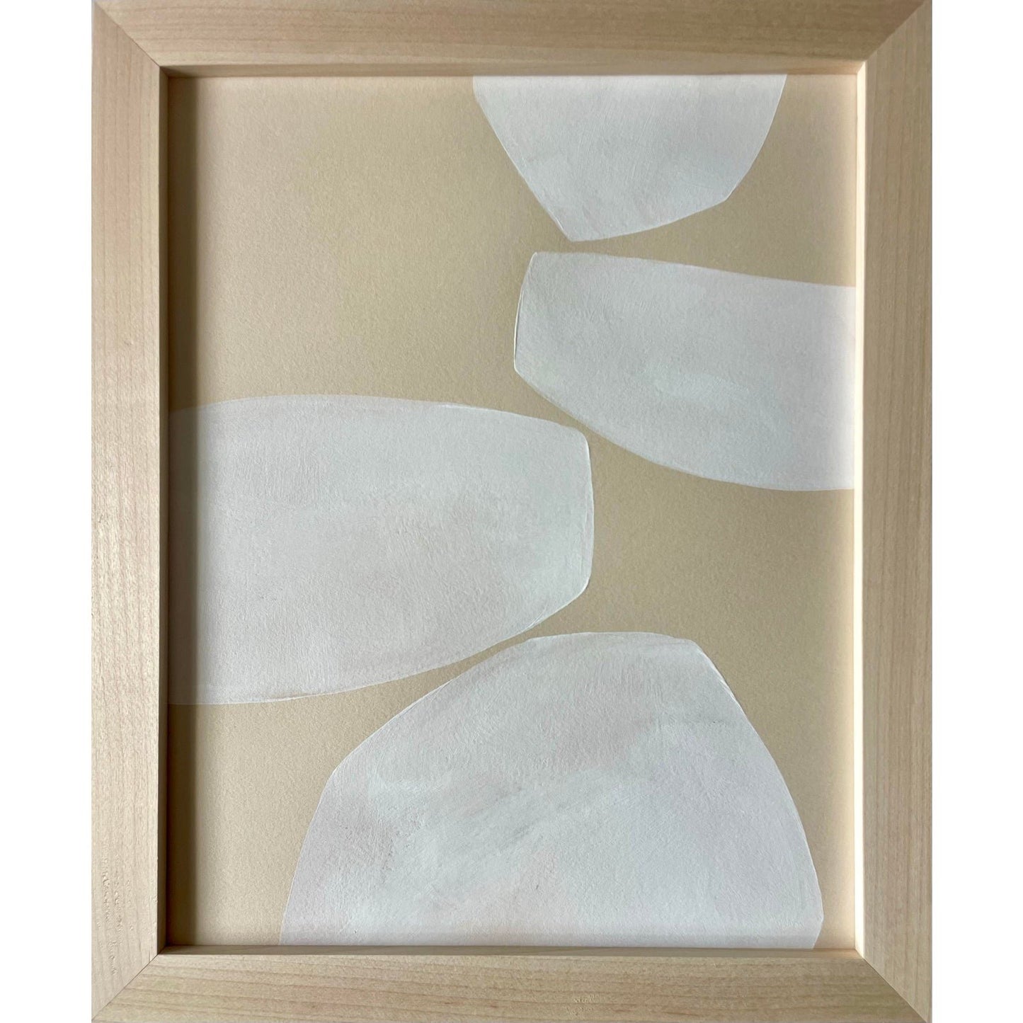 2026 Contemporary Abstract Minimalist Painting Gallery Wall Set of Three on Cotton Paper