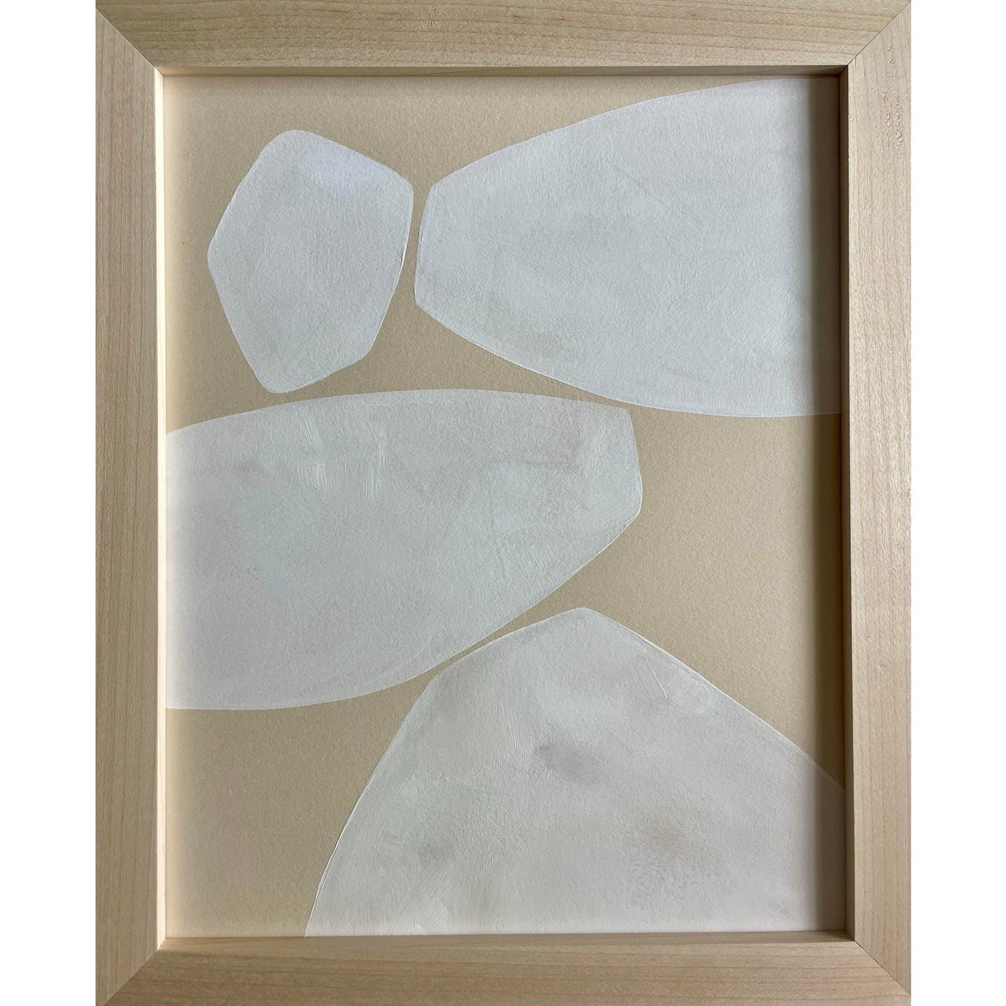 2026 Contemporary Abstract Minimalist Painting Gallery Wall Set of Three on Cotton Paper