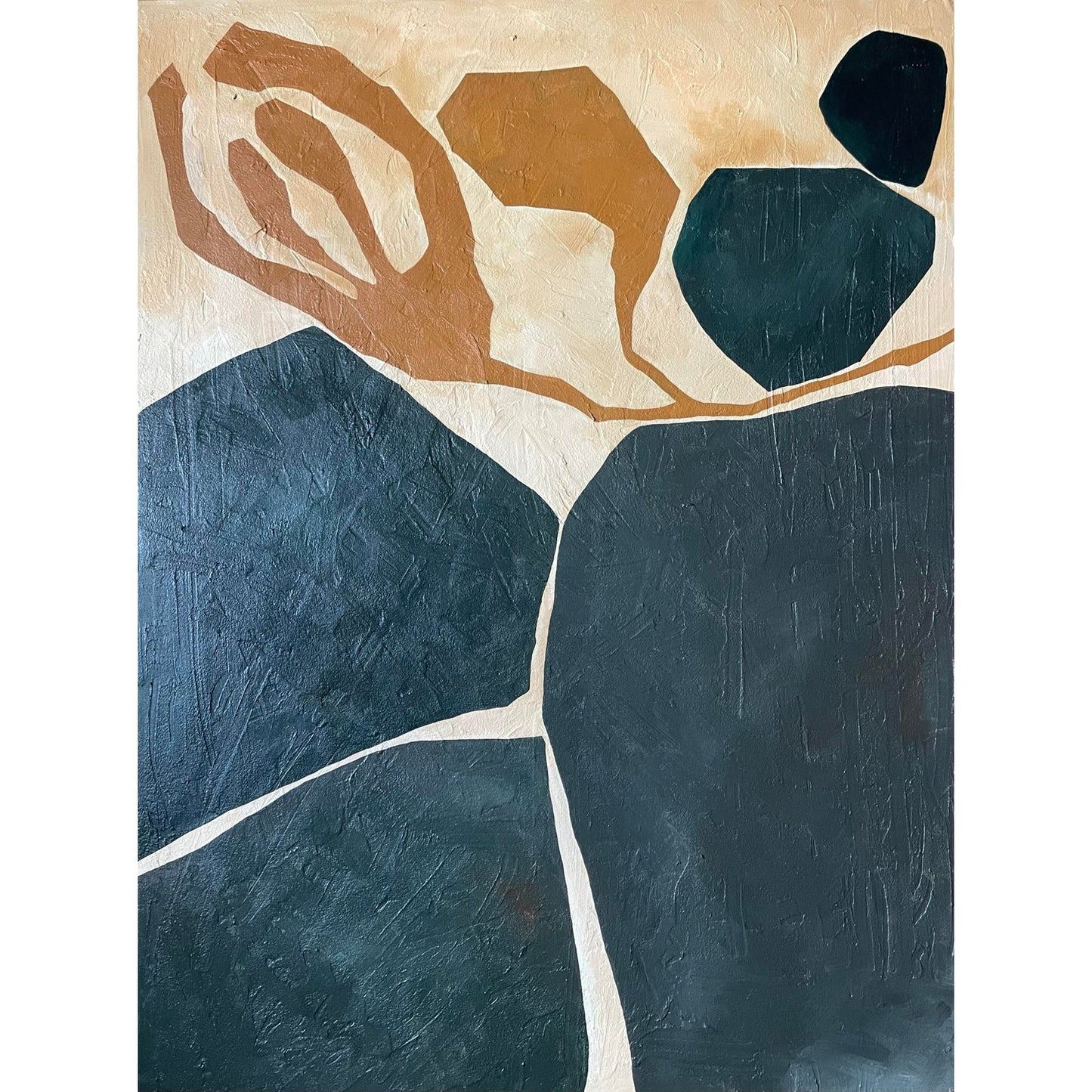 2026 "Sopravvivenza" Abstract Contemporary Unframed Painting on Canvas