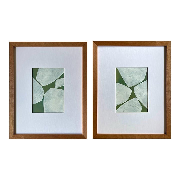 2026 Contemporary Abstract Pair of Paintings on Paper
