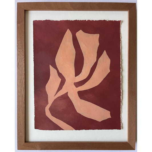 2026 "Primula" Abstract Botanical Painting on Paper