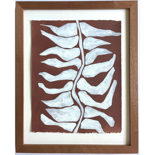 2026 "Fronda" Contemporary Abstract Botanical Painting on Paper