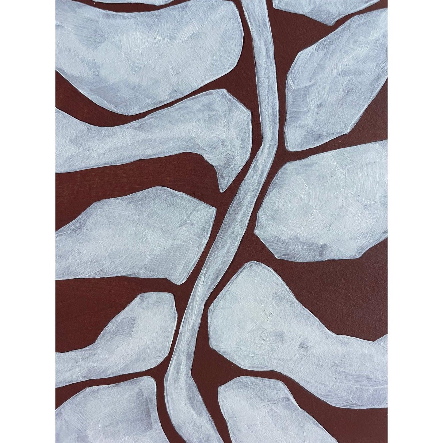 2026 "Fronda" Contemporary Abstract Botanical Painting on Paper