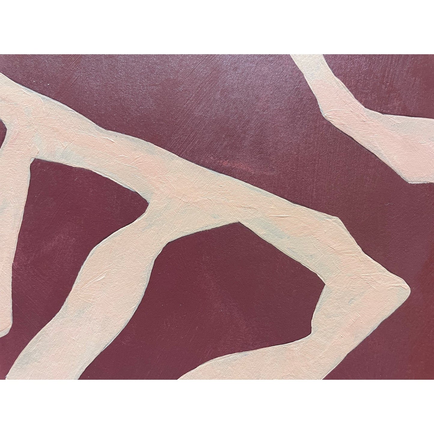 2026 "Rubino" Contemporary Abstract Botanical Painting on Paper