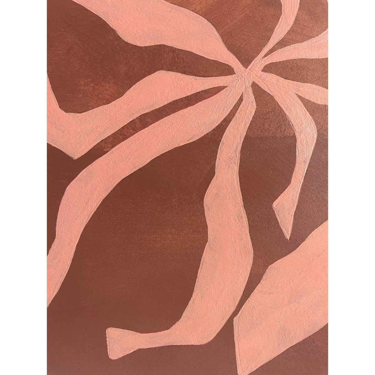 2026 "Lampone" Abstract Minimalist Botanical Painting on Cotton Paper