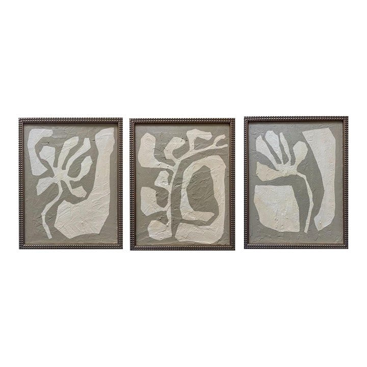 Contemporary Abstract Botanical Paintings on Canvas
