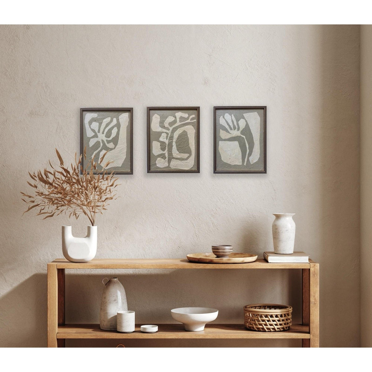 Contemporary Abstract Botanical Paintings on Canvas