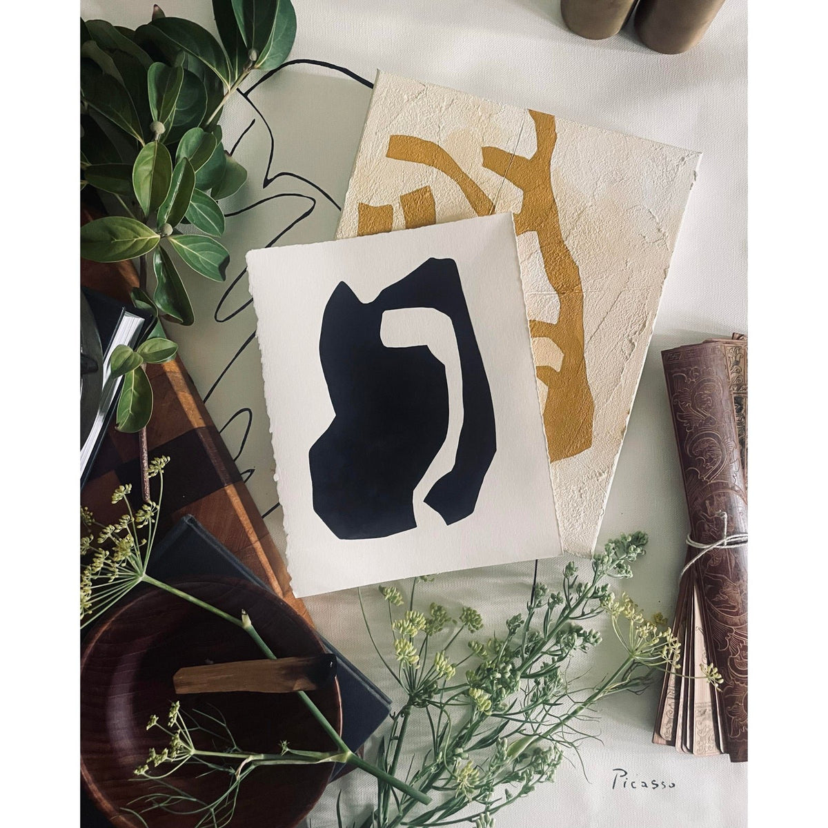 2026 "Lago" Abstract Minimalist Painting on Cotton Paper