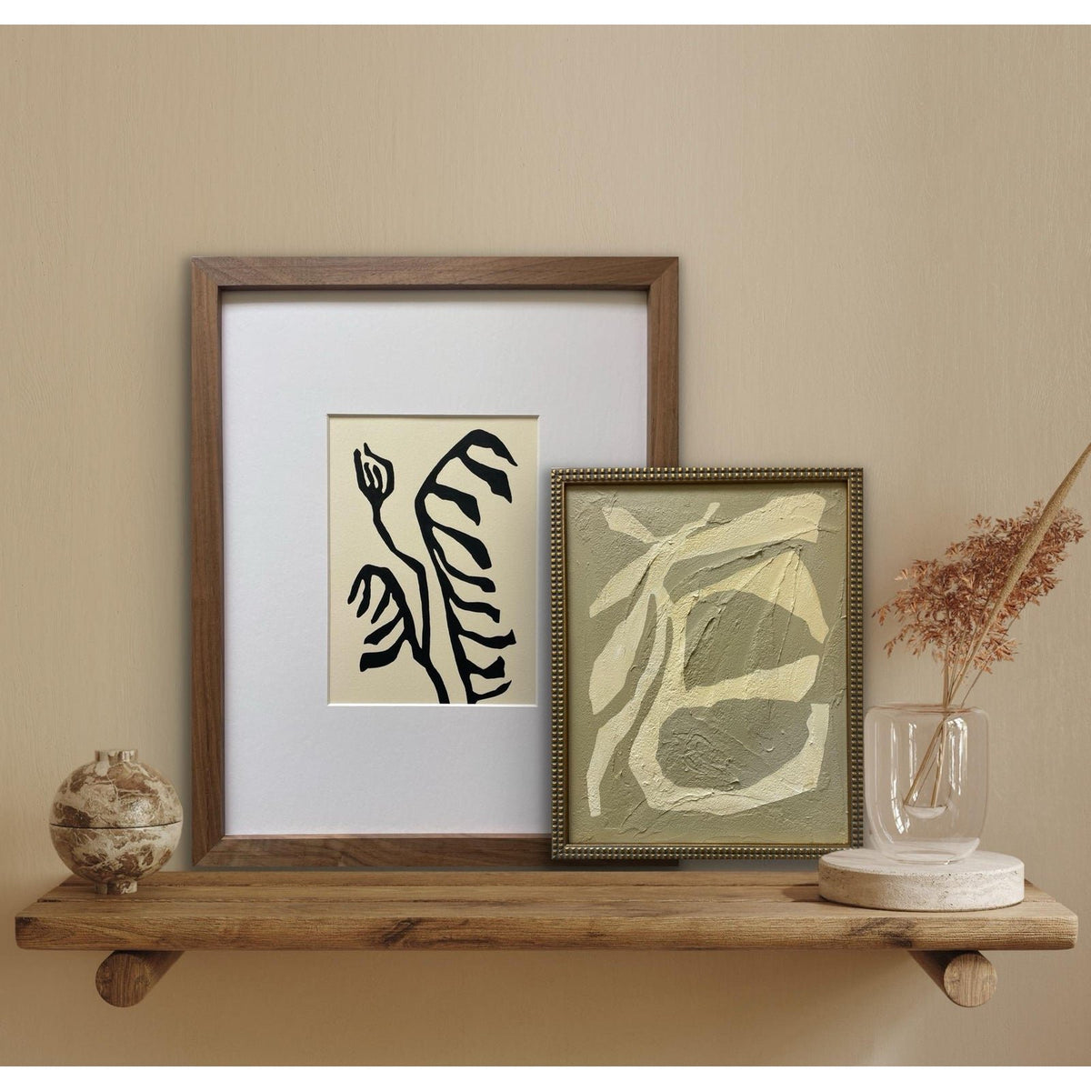 2026 "Avvoltoio" Contemporary Abstract Botanical Painting on Canvas