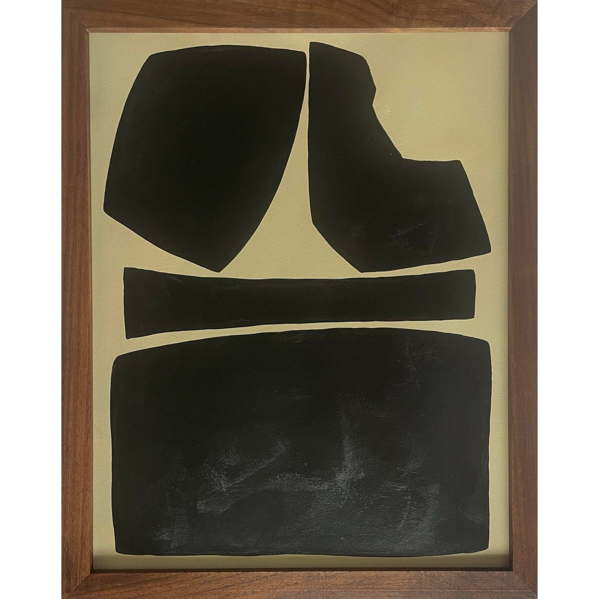"Elementi" Contemporary Abstract Set of Four Minimalist Paintings on Cotton Paper