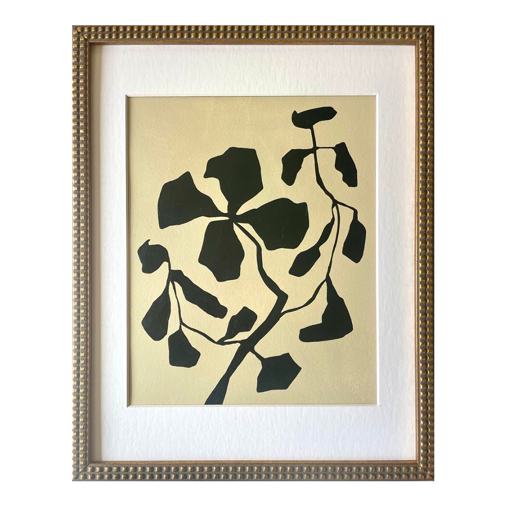 2026 "L'Aiuola Bruciata Series No. 2" Abstract Botanical Painting on Paper