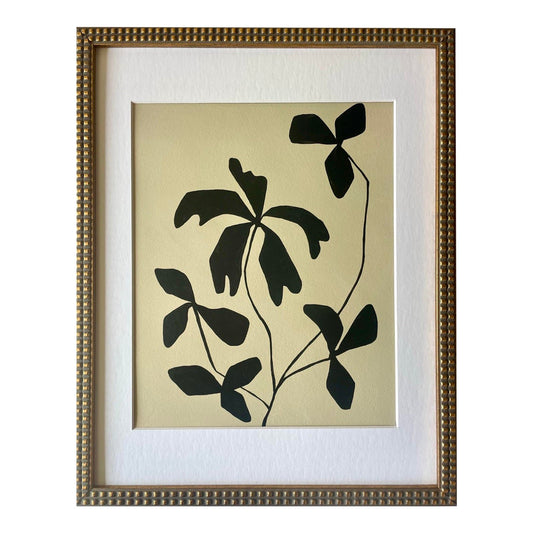 2026 "L'Aiuola Bruciata Series No. 6" Abstract Botanical Painting on Cotton Paper