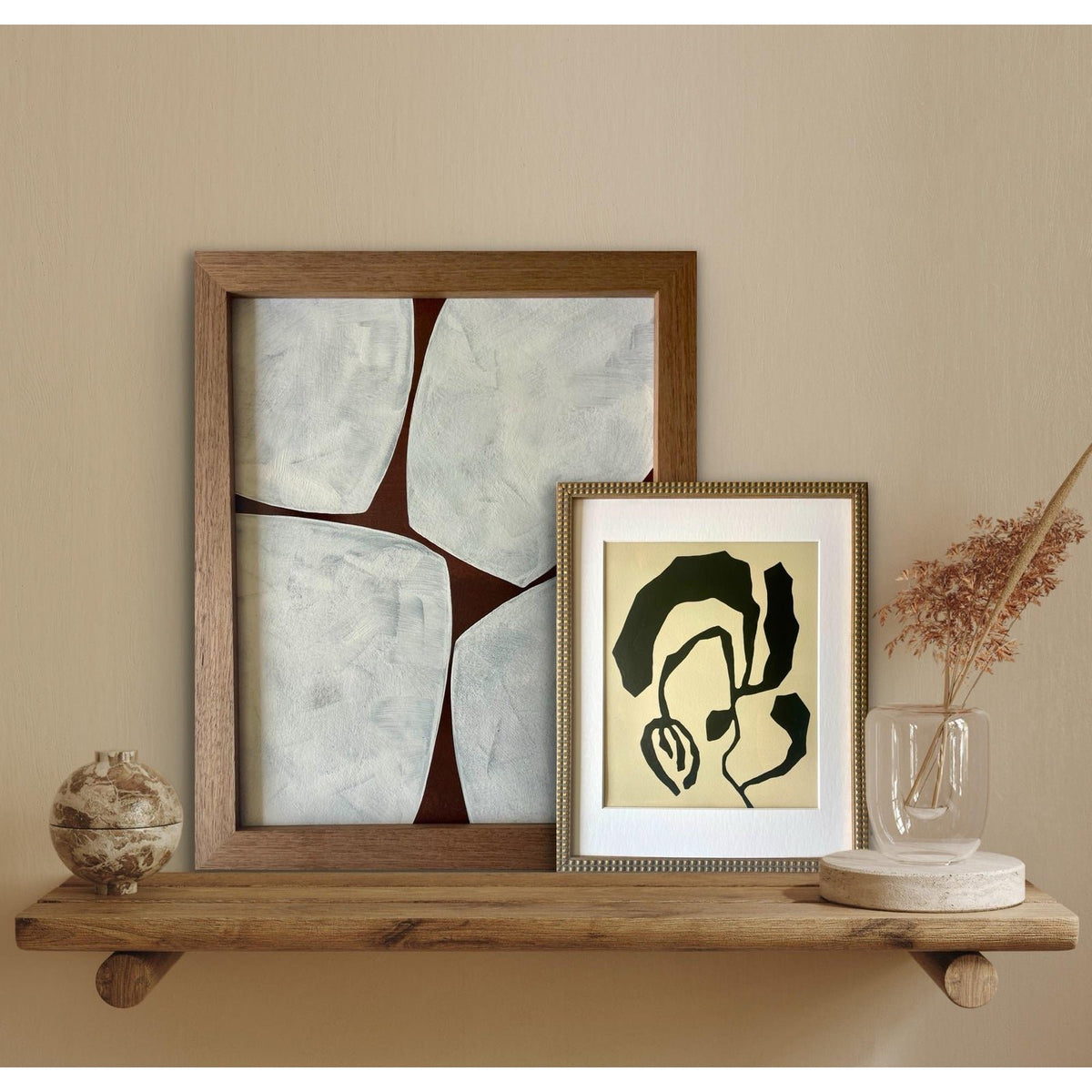 2026 "L'Aiuola Bruciata Series No. 3" Abstract Botanical Painting on Cotton Paper