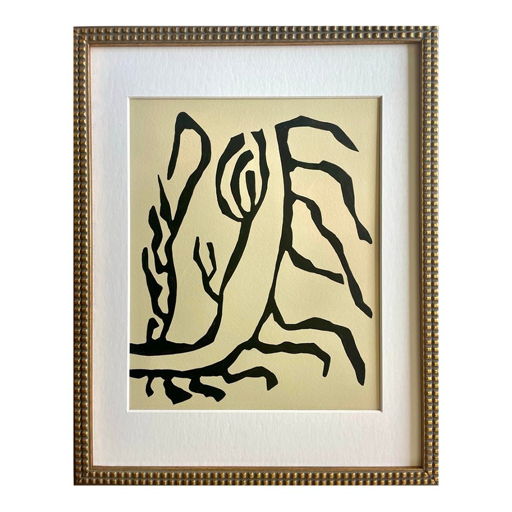 2026 "L'Aiuola Bruciata Series No. 4" Abstract Botanical Painting on Cotton Paper