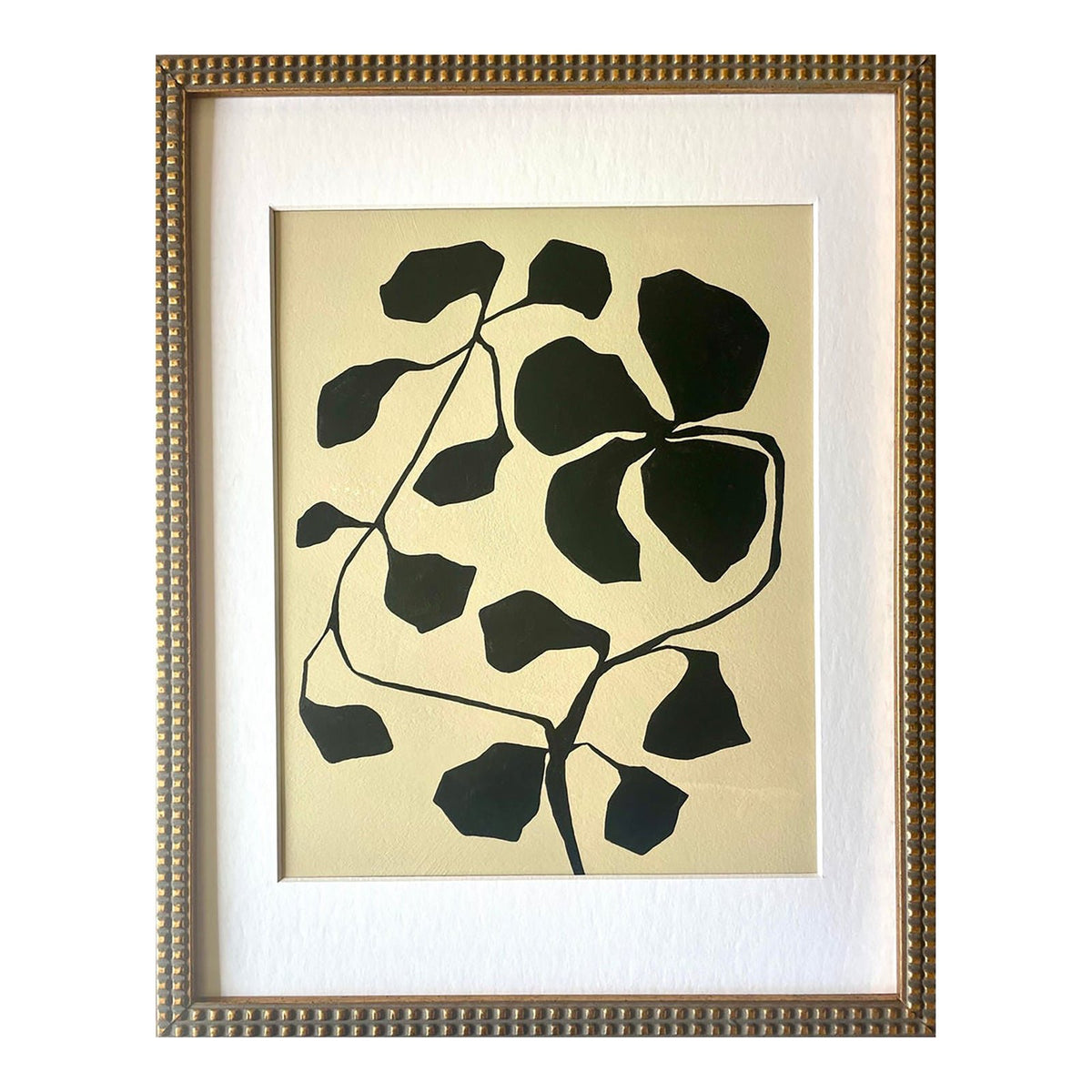 2026 "L'Aiuola Bruciata Series No. 1" Abstract Botanical Painting on Paper