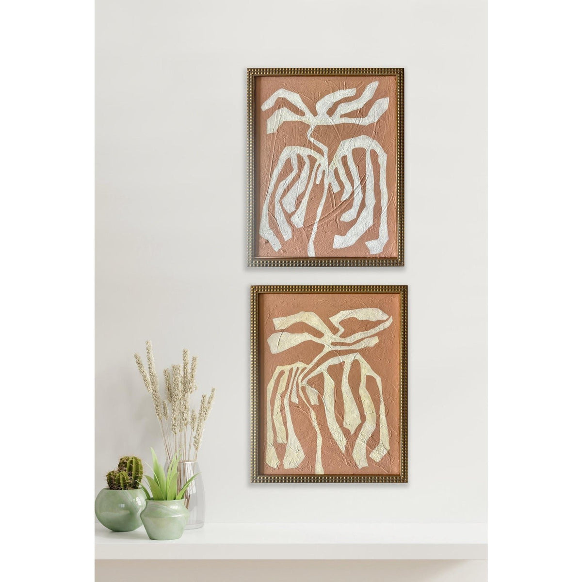2026 "Le Dalie No. 1" Abstract Botanical Painting on Canvas