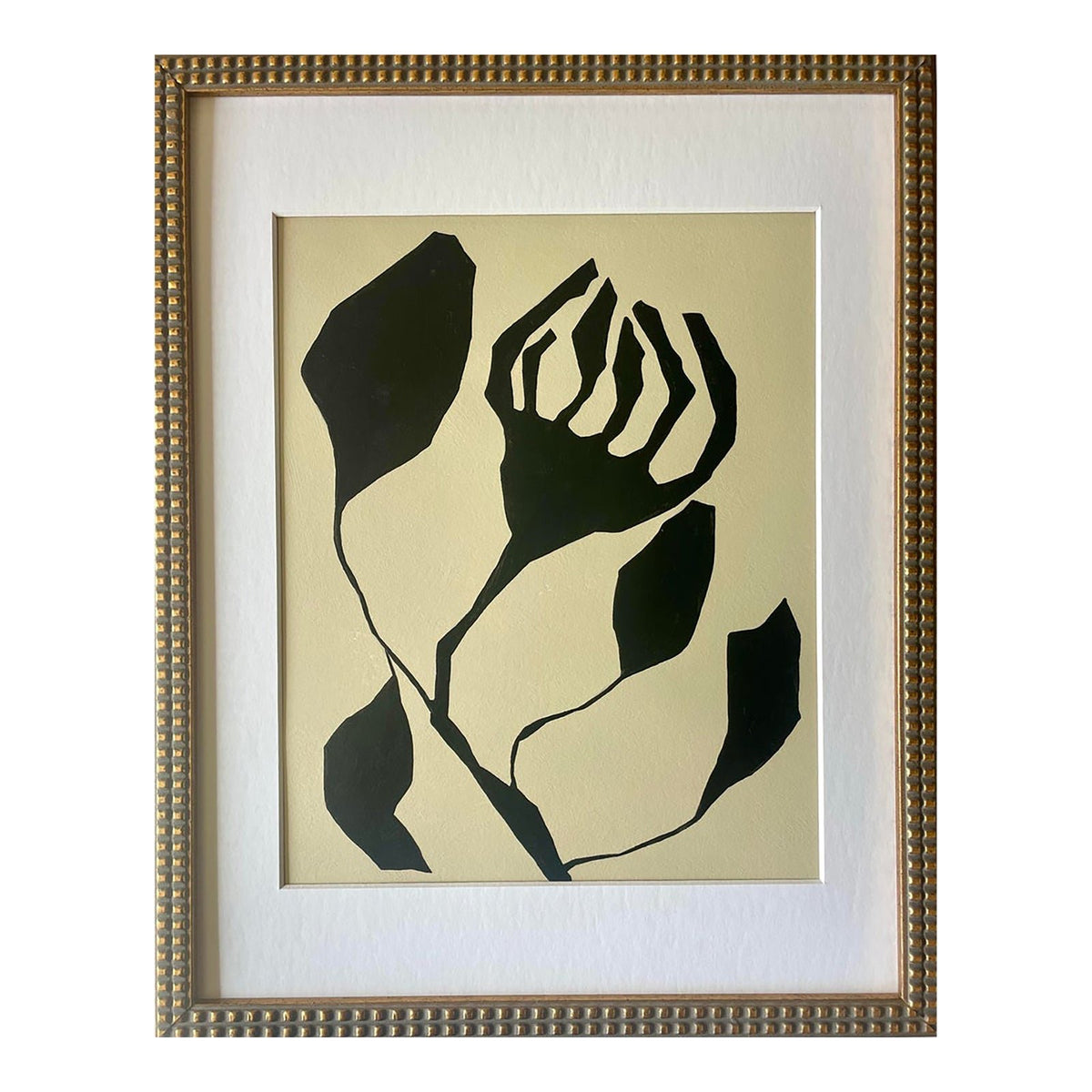 2026 "L'Aiuola Bruciata Series No. 7" Abstract Botanical Painting on Paper
