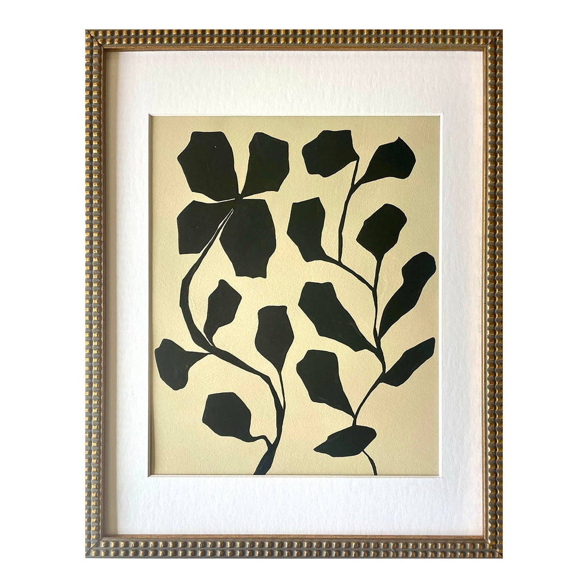 2026 "L'Aiuola Bruciata Series No. 9" Abstract Botanical Painting on Paper