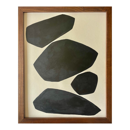 2026 "Il Tizzone No. 3" Abstract Minimalist Painting on Paper