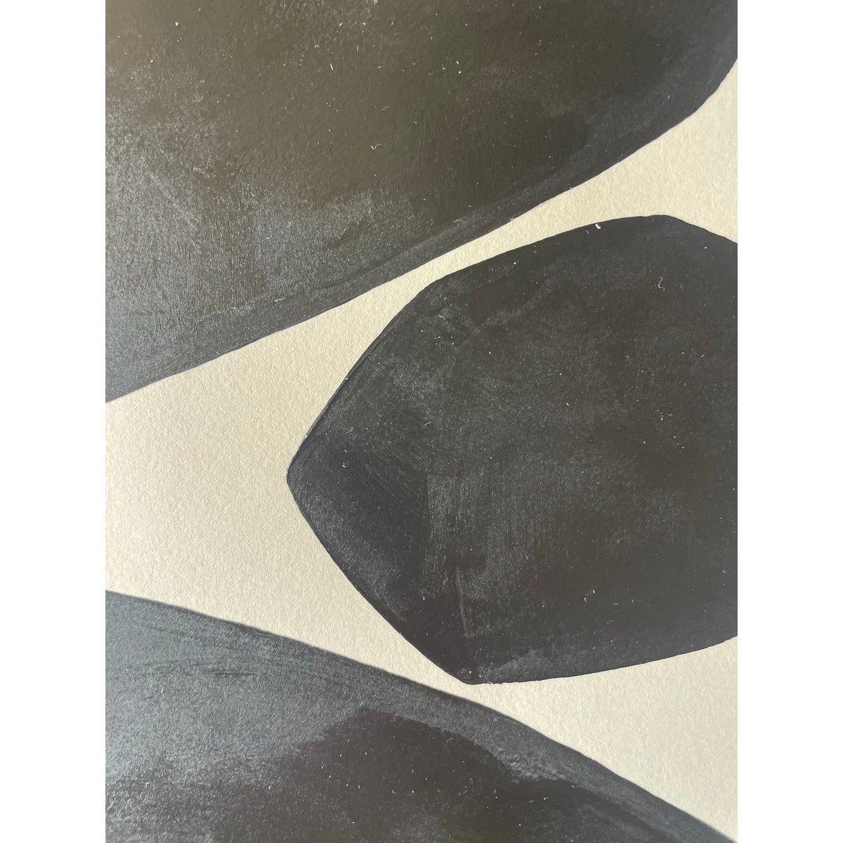 2026 "Il Tizzone No. 3" Abstract Minimalist Painting on Paper