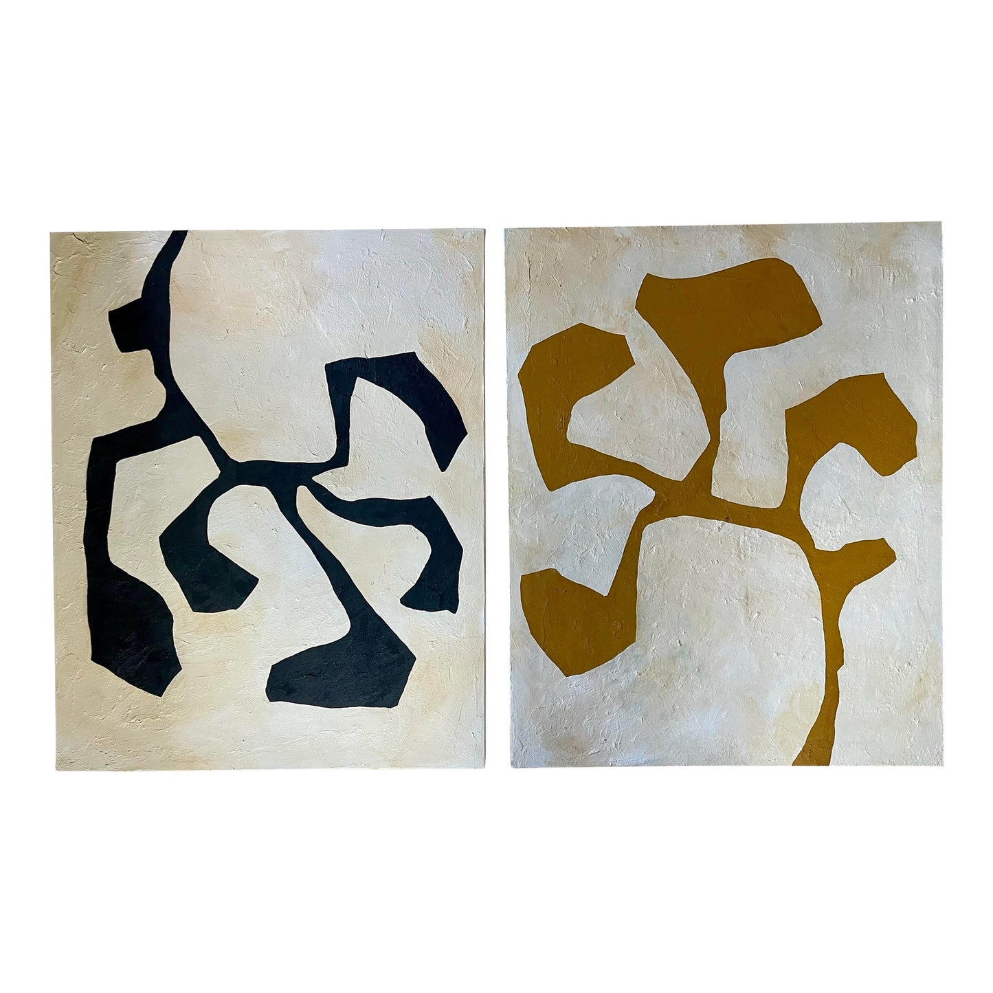 2025 Contemporary Pair of Botanical Painting on Canvas