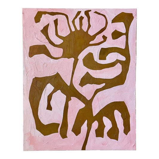 2025 "Il Tarassaco" Abstract Botanical Painting on Canvas