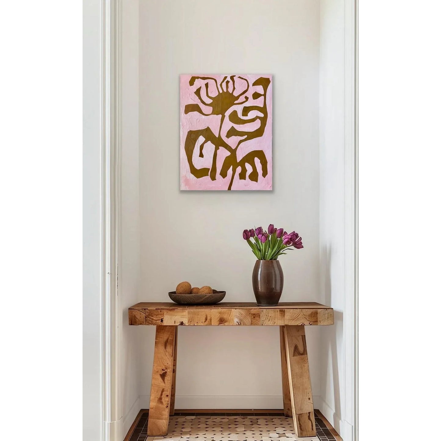 2025 "Il Tarassaco" Abstract Botanical Painting on Canvas
